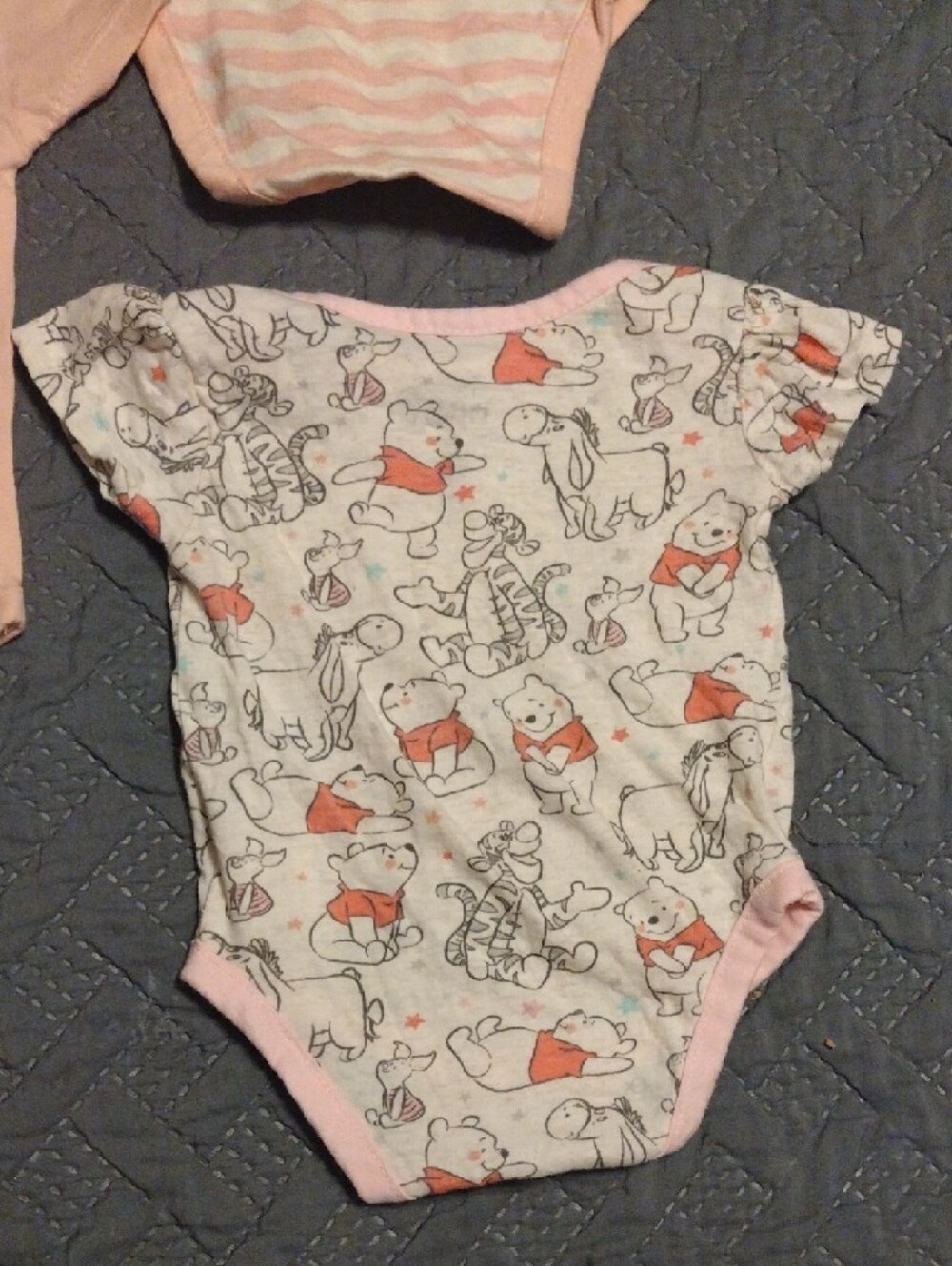 Disney Baby Pink Winnie the Pooh Girls' Bodysuit Set - Light Pink & White - Picture 13 of 14